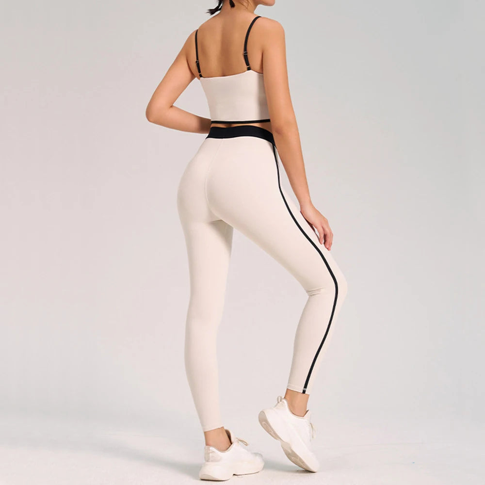 2PCS Sportswear Women Yoga Set Gym Sportswear Fitness Legging Tracksuits Sports Bra Gym Pant Active Wear Suits