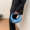 MOODS Golden Evening Handbag For Women PVC Wrist Bag Dinner Party Wedding Round Handle Clutch Purse 2024 Luxury Designer Handbag