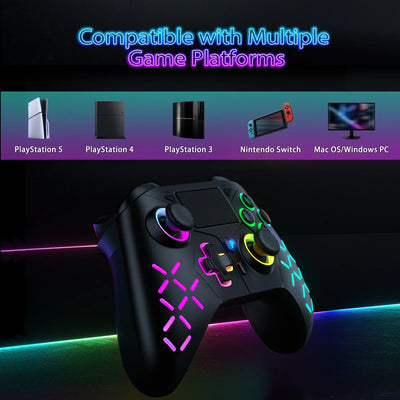 Playstation 5 Controller For Ps5/Ps4/Ps3/Nintendo Switch/Pc Gamepad Console With Turbo Dual Sense Vibrate Programming Function