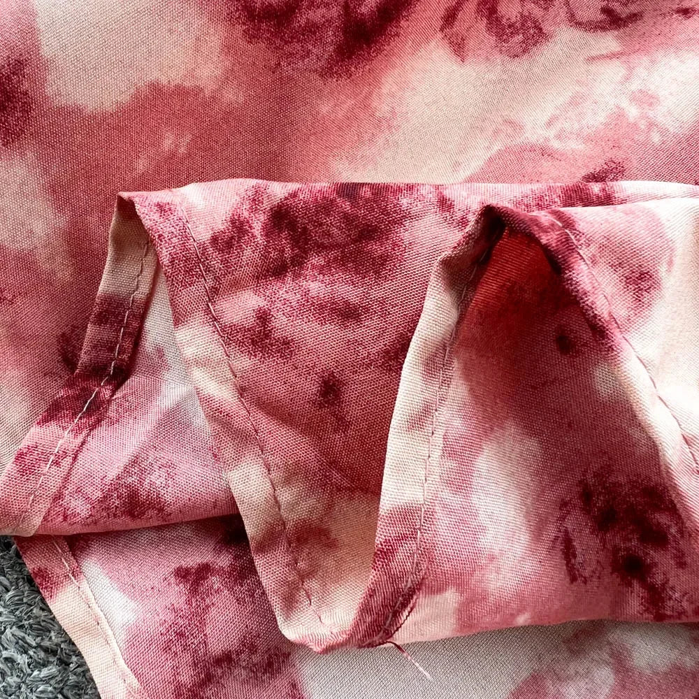 2024 New Summer Korean Fashion Rose Flower Print Romantic Retro Party Dress Elastic High Waist Vacation Long Dress Beach Vestido