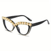 Flower Cat Eye Retro Rhinestones Sun Glasses for Women Elegant Fashion Men Trend Brand Designer Outdoor Party Shades Eyewear