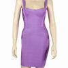 2025 New Women Sexy Spaghetti Strap Rayon HL Elastic Celebrity Bandage Dress Bodycon Mini Club Evening Party Dresses Drop Ship