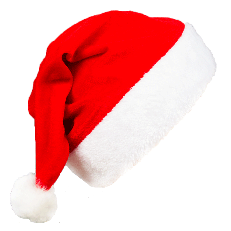 Red Gold Silk Velvet Border Christmas Hat for Adults and Children, Snowman, Elk, Santa Claus, Hat Decoration, New, 2024