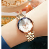 SENO Ocean Star Women Crystal Watch 2024 Top Brand Luxury Rose Gold Women Bracelet Watch for Ladies Wrist Watch Relogio Feminino