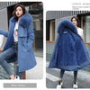 Winter Parka 2024 New Women Jacket Clothes Long Coat Wool Liner Hooded Jacket Fur Collar Thick Warm Snow Wear Fashion Parka