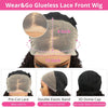 13X4 Brazilian Kinky Curly BoB Lace Frontal Wigs For Women Glueless 180 Density Preplucked 100% Human Hair Wig Deep Curls Wig