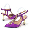 Spot Goods Red Color 2024 New Arrival Special Design Women Party Shoes Matching Bag Set For Luxury Wedding Party Women