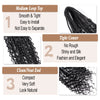 Handmade Dreadlocks Hair Extensions 24Inch Soft Crochet Dreadlock Braids Hair Synthetic Faux Locs Braids Hair For Women And Men