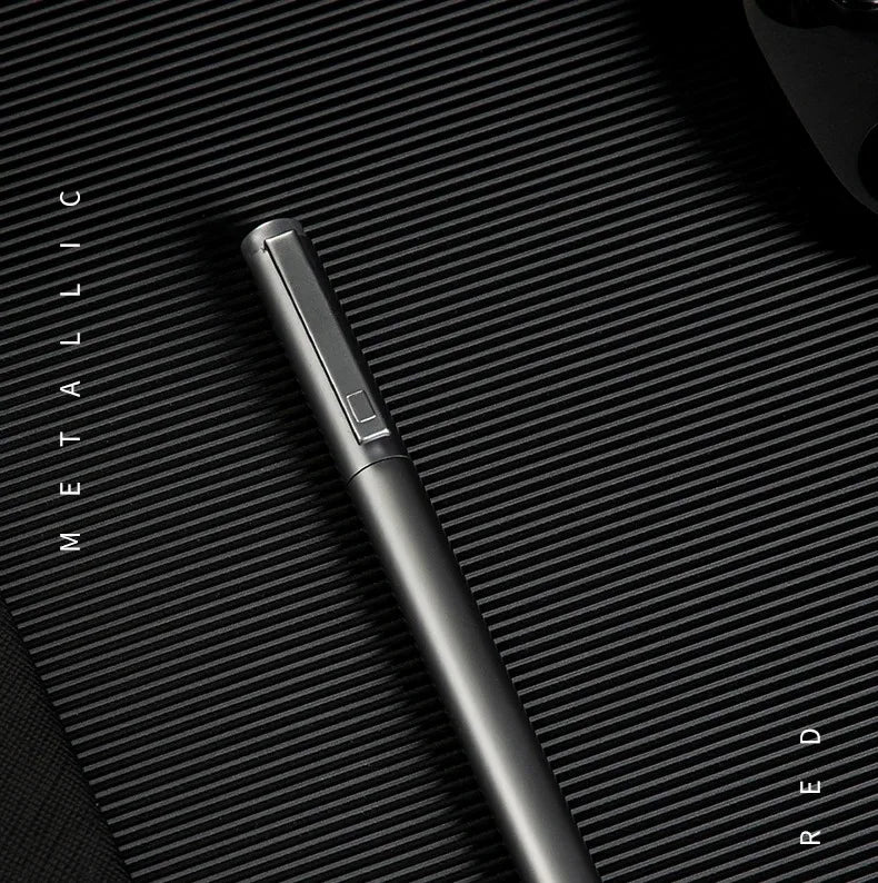 DELI Metal Sign Pen 0.5mm Gel Ink Pens Golden Silver Color Metallic Writing Pen Office Supplies