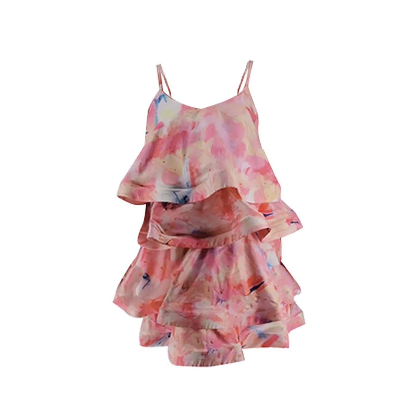 Outfits Dress Summer Sexy Floral Sling Dress Dresses For Woman Summer Clothing Layered Block Printe Suspender Dresses