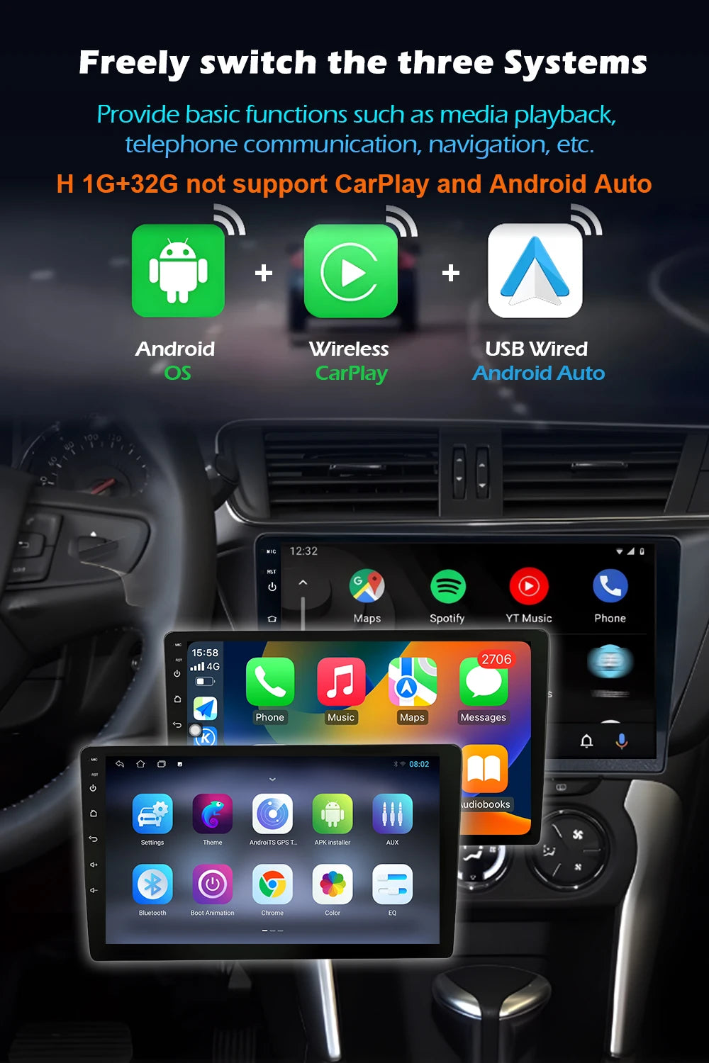 Android 14 For Fiat Fiorino Qubo Citroen Nemo Peugeot Bipper 2008 - 2017 Carplay Auto QLED Screen 4G Car Radio Multimedia Player