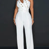 Sexy vintage rhinestone bodycon jumpsuit women 2025 summer Pants jumpsuits body birthday party club outfits bodysuit overalls HL