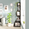 Tribesigns Corner Shelf, Modern 5-Tier Wall Corner Bookshelf, Stylish Corner Small Bookcase Storage Rack Plant Stand