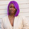 Short Bob Wig 180% Dark Purple Lace Front Human Hair Wigs For Women 13x4 Lace Frontal Wig Colored Straight Bob Lace Front Wigs