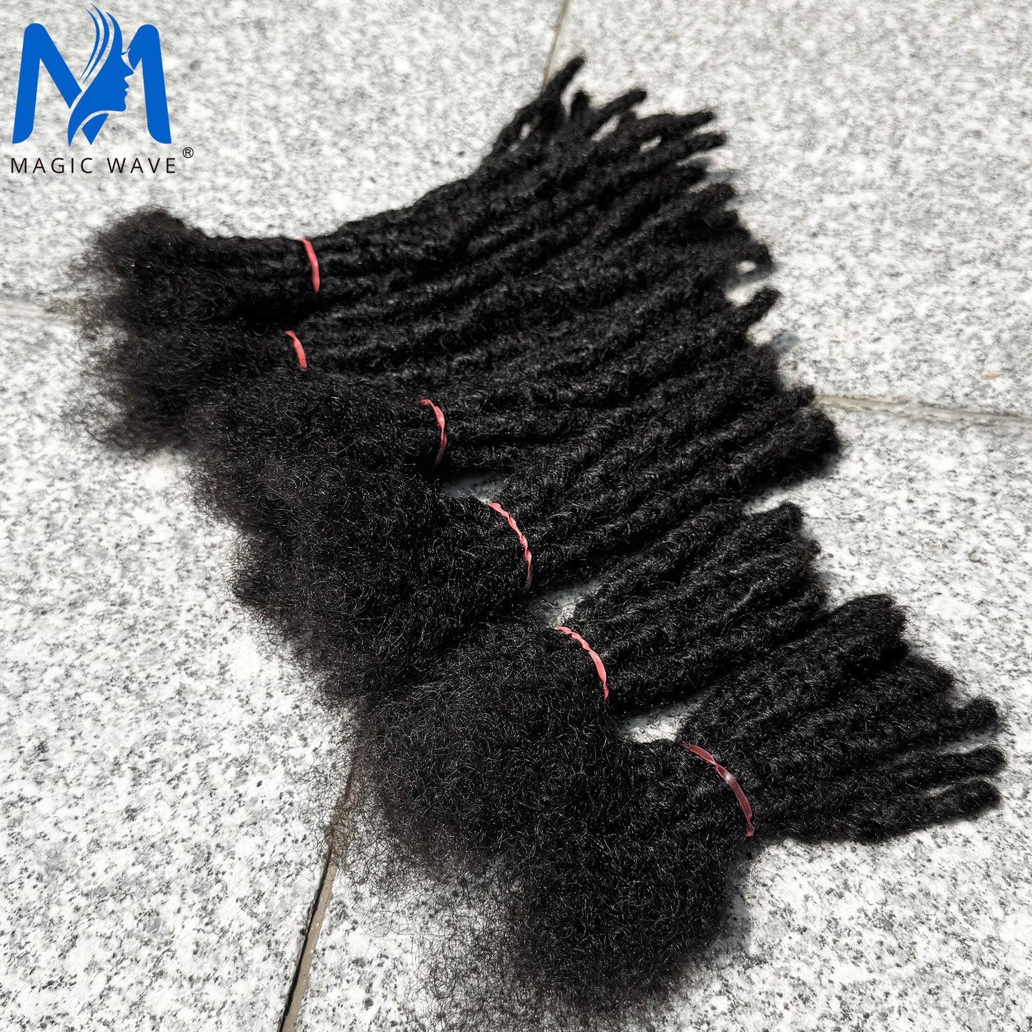 Dreadlock Extension Human Hair 0.6cm Thickness 8 Inch Full Handmade Permanent Locs Can Be Dyed and Bleached for Women Men
