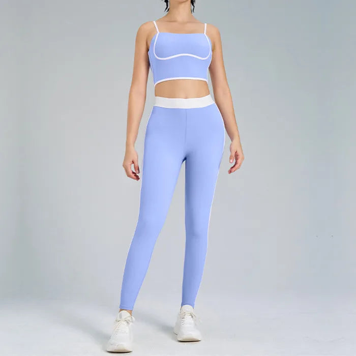 2PCS Sportswear Women Yoga Set Gym Sportswear Fitness Legging Tracksuits Sports Bra Gym Pant Active Wear Suits