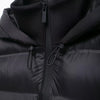 Hooded Patchwork Padded Jacket Coat with Pockets for Women, Long Sleeve, Front Zipper, Female Outerwear, Chic Tops, Fashion