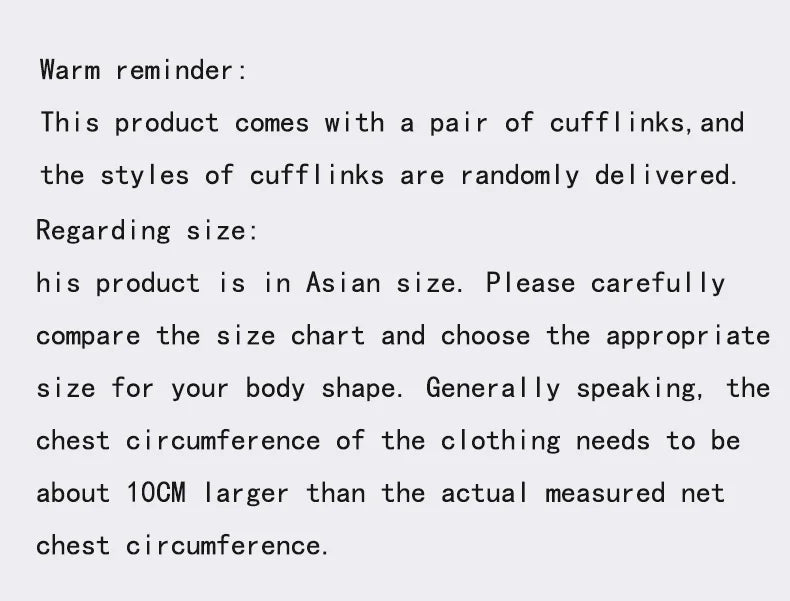 Men's French cufflink shirt with long sleeves slim fit concealed buttons solid color high end wedding dress formal men's