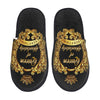 Custom Queen Of Absolutely Everything Gold Baroque Soft Memory Foam House Slippers Women Comfy Warm Anti-skid Sole Slipper