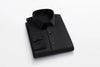 Men's long sleeved elastic shirt, non ironing business dress, professional work attire, stand up collar shirt