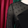 Luxury Jumpsuits & Rompers for Women Round Neck Beaded Transparent Sleeve High Waisted Elegant Female Birthday Party Overalls