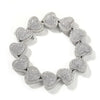 UWIN Jumbo Iced Out Heart Bracelet for Women Paved Setting Cubic Zirconia Bangle for Men Hip Hop Jewelry for Gift