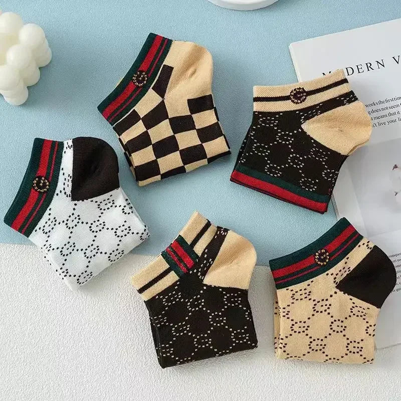Men's Summer Socks Low-cut Absorbent Anti-odor Cotton Ankle Socks Pop-socks Moisture Absorbent Sweat-absorbent Short Tube