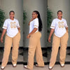 2 Piece Women Set Dashiki African Clothes Summer Autumn New Fashion Short Sleeve Top And Pants Suit Party Lady Matching Sets