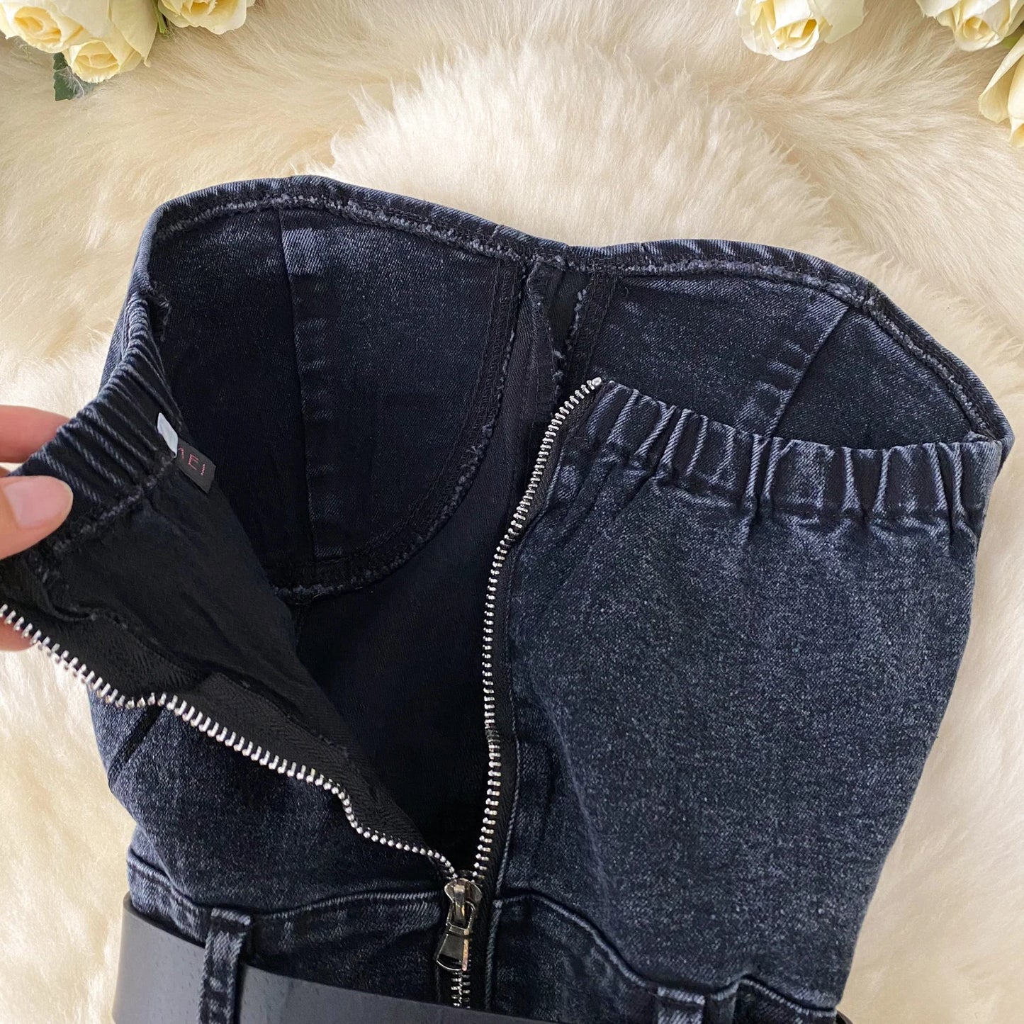 Women Denim one pieces Summer Playsuit Fashion Hot Drill High Waist Slim Sleeveless Strapless Sashes Outfits