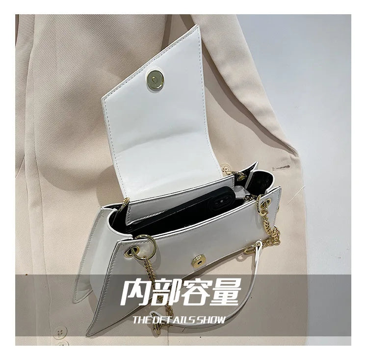 High quality Ladies Shoulder Bag Sense of luxury Chain Handbags Premium Leather Retro Women Bags Designer Lady Armpit Bag Clutch