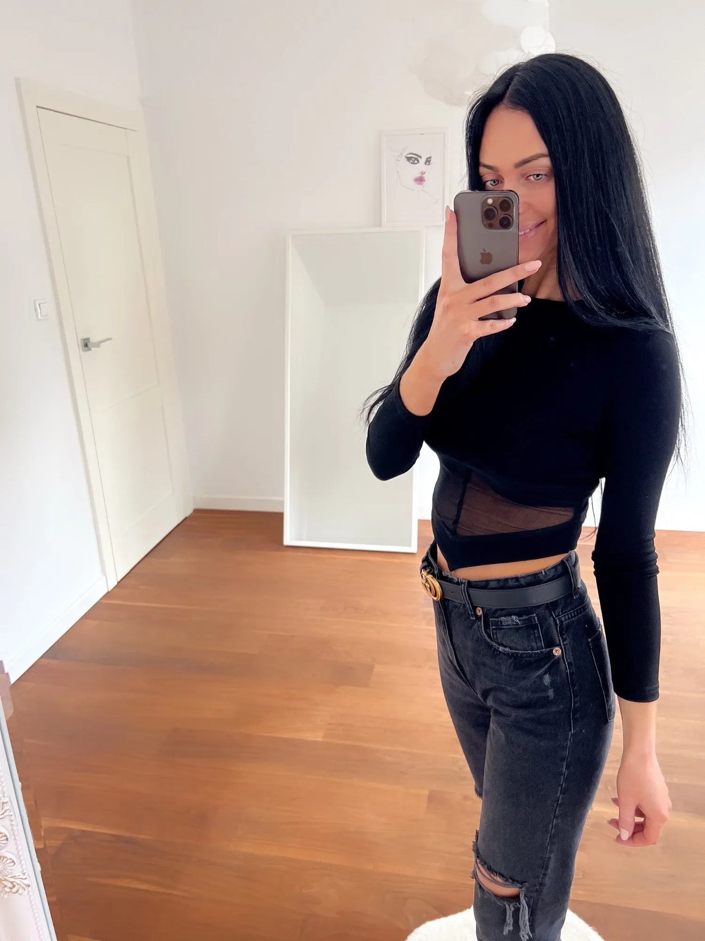 Summer Women T Shirt Girls T-Shirt Woman Clothes Long Sleeve Tops Spring Black Slim Tshirt Female Crop Top Tee Sexy Skinny Y2k