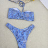 Women's Paisley Bikini Set Pareo With Skirt sarong Sexy Bohemian Beach Dress Beachwear Two-Piece Swimsuit Cover-Up Summer Outfit