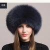 Hot Sale 100% natural Fox Fur Hat Women Cap Thick Fur Cap Winter Warm Hat Female Fashion For Women Hat With Earmuffs Hat