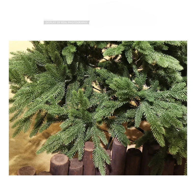 Full PE Artificial Large Christmas Tree PE Material Christmas Tree Home Party Atmosphere Xmas Decorations 1.2m to 2.1m navidad