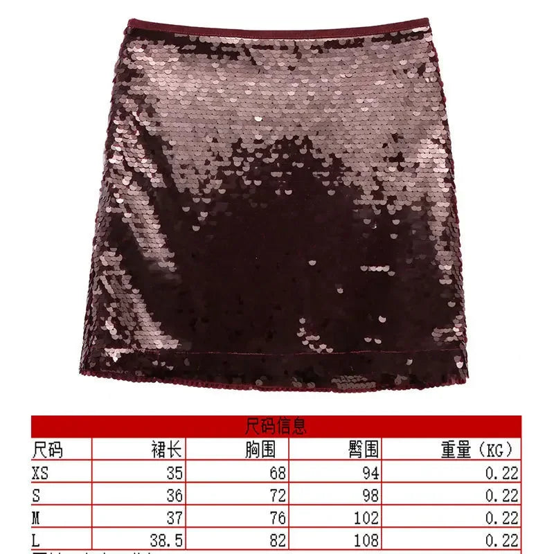 Party Club Stage Show Mini Skirts for Women Clothing Fashion Clothes Sexy Streetwear Dance Bling Sequined Hot Girls