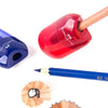 1Pc Double Hole Pencil Sharpener Transparent Pen Knife Kid Student Cutting Manual Pencil Sharpener Stationery School Supplies
