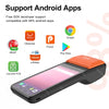 Handheld Commercial PDA Android 8.1/13 Bulit-in 58mm Thermal Receipt Printer NFC Optional for Cafeteria WIFI Bluetooth Connect