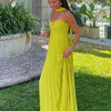 Strapless Ribbon Maxi Dress Women Elegant Sleeveless Backless Pleated Party Dresses Female 2025 Summer Sexy Lady Evening Vestido
