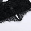 FAGADOER Sexy Lace See Through 2 Piece Sets Woman Outfit Hollow Out Crop Top + Flare Pants Female Y2K Streetwear Summer Spring