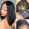 SIMMEL Ombre 4x4 Lace Closure Wig Highlight Colored Human Hair Wigs Highlight Brown Bob Wigs Straight Remy Hair 180 Density