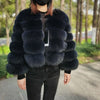 Maomaokong 2025 Natural Real Fox Fur Coat Women Winter Warm Luxury Fur Jacket Detachable Long Sleeves Female Vest Furry Coats