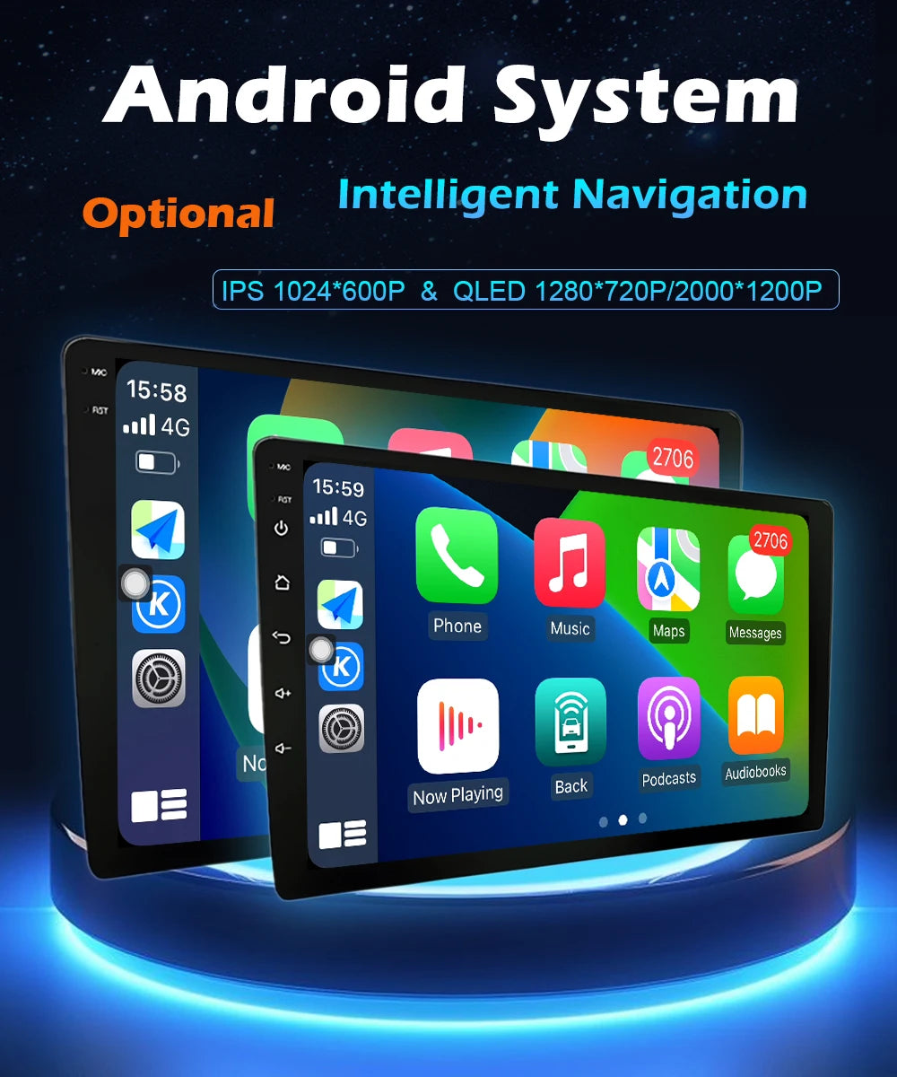 Android 14 For Fiat Fiorino Qubo Citroen Nemo Peugeot Bipper 2008 - 2017 Carplay Auto QLED Screen 4G Car Radio Multimedia Player