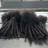 100% Human Hair Loc Extensions Full Handmade Dreadlock Extensions Wholesale 0.6cm Width Natural Black Extension For Women Men