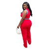 2 Pieces Women's Sets 2025 Spring Summer Denim Sleeveless Suit Tops And Wide Leg Pants Suits Two Piece Set Tracksuit Outfit