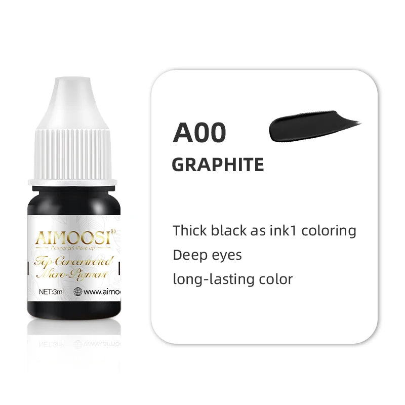 New Top Tattoo Microblading Paint Ink 3ml Pigment For Semi Permanent Body Art Eyebrows Eyeliner Lips Tint Makeup Supplies