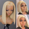 613 Honey Blonde Colored Human Hair Wigs For Women Human Hair Remy Brazilian Cheap Straight Short Bob Wig 8 10 12 14 16 Inch