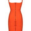 bandage dress summer orange bodycon dresses for women 2022 sexy spaghetti royal blue club celebrity party dress birthday outfit