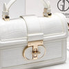 Luxury Designer Bags with High Quality Alligator Printing Leather and Delicate Metal Design Women's Portable Shoulder Bag