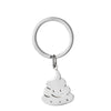 Cute Cat Keychain Stainless Steel Key ring Couple Lover Animal Matching Keyring Pendants Valentine's Day Gift