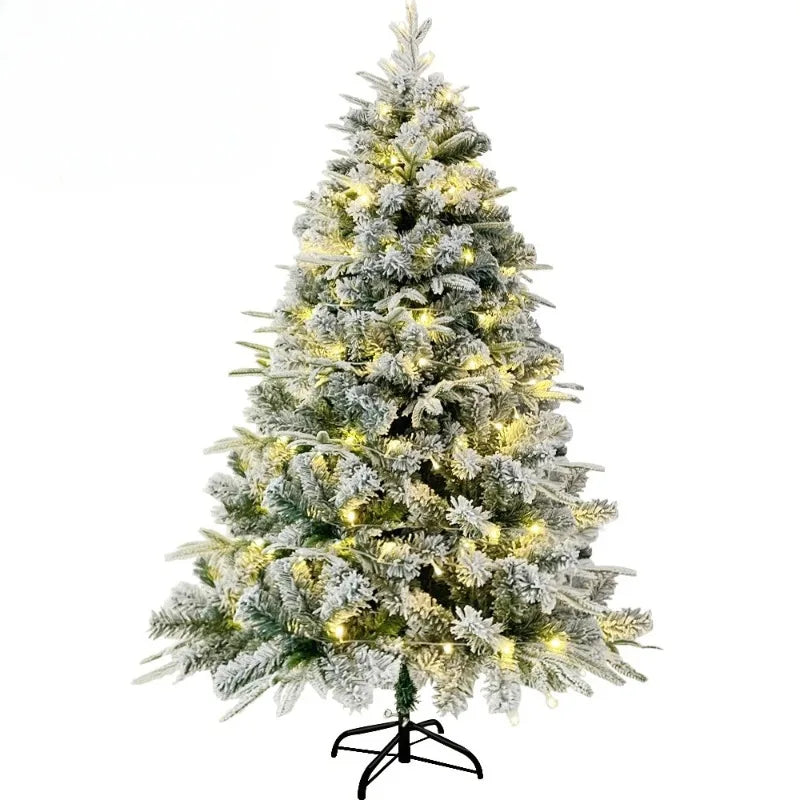 Artificial Christmas Tree PE+PVC Material Snow Spray Fusing Christmas Tree 120cm to 210cm Family Christmas Atmosphere Decoration